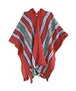 Sale! Llama Wool Mens Womans UNISEX Hooded Poncho Cape Coat Jacket Pullover - $66.45