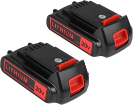 LBX2040 Replacement Battery for Black and Decker 40v Tools LHT2436 LST140C  (2Pack) 