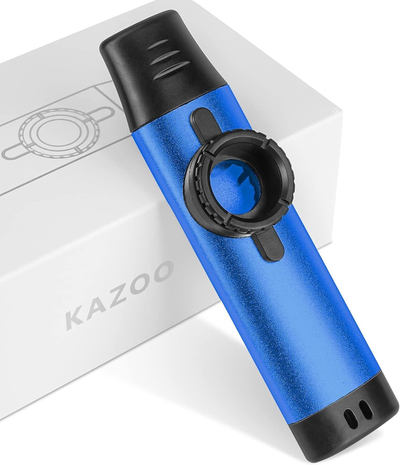 Kazoo Mirliton Flute With Metal Box Woodwind Musical Percussion