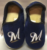 MILWAUKEE BREWERS KIDS BOYS SLIPPERS SMALL 1/2 - NEW - Slide into Bedtime! - $9.94