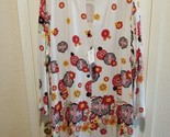 Tianello Tencel Floral Duster Jacket Women’s Size 2X Button Front Side S... - $68.31