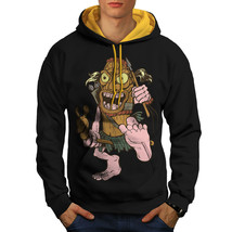 Animated Hunter Sweatshirt Hoody Funny Men Contrast Hoodie - $23.99