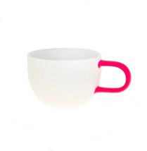 Starbucks Matte White Rainbow Love Pink Handle Ceramic Coffee Mug 12oz V... - $47.51