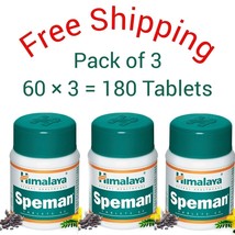 Himalaya Speman  60 Tablets, For Man , ( Pack of 3  ), Free Shipping Worldwide - $16.83