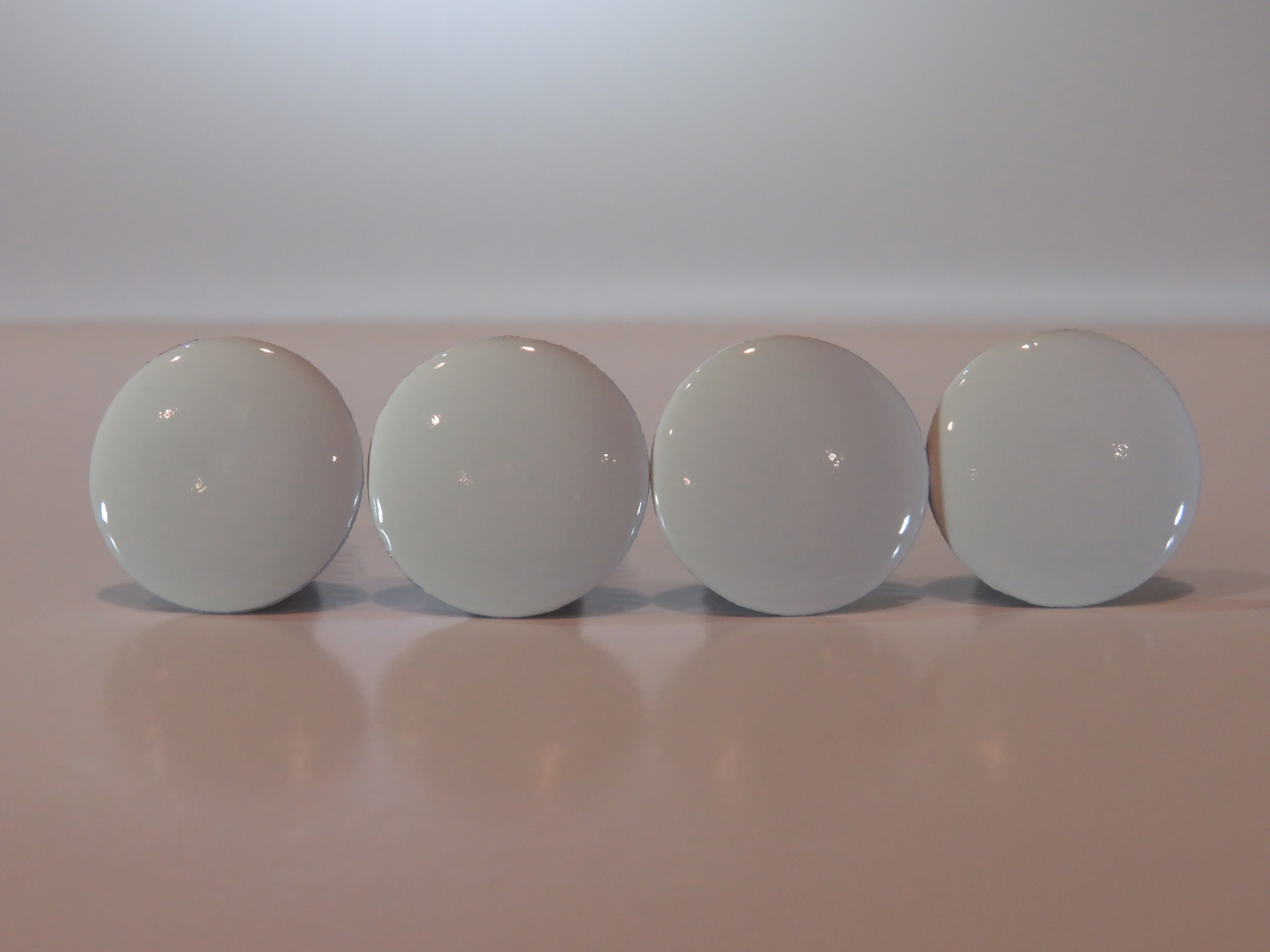 WHITE 67mm hole, Set of 4 Bumper Plugs Front License Plate Holes