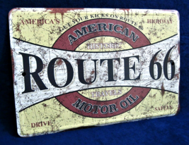 Route 66 Motor Oil -*US Made* Full Color Metal Sign - Man Cave Garage Bar Decor - $14.95