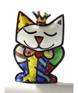 Romero Britto Mini Cat Princess Figurine 3D 331390 Rare Retired Collectible - $69.59