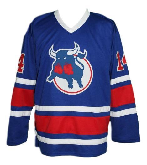 Durbano  14 custom birmingham bulls retro hockey jersey blue   1