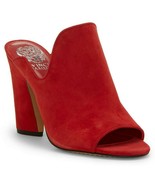 Vince Camuto Gerty Suede Block Heel High Vamp Mules, Multiple Sizes Glam... - $99.95