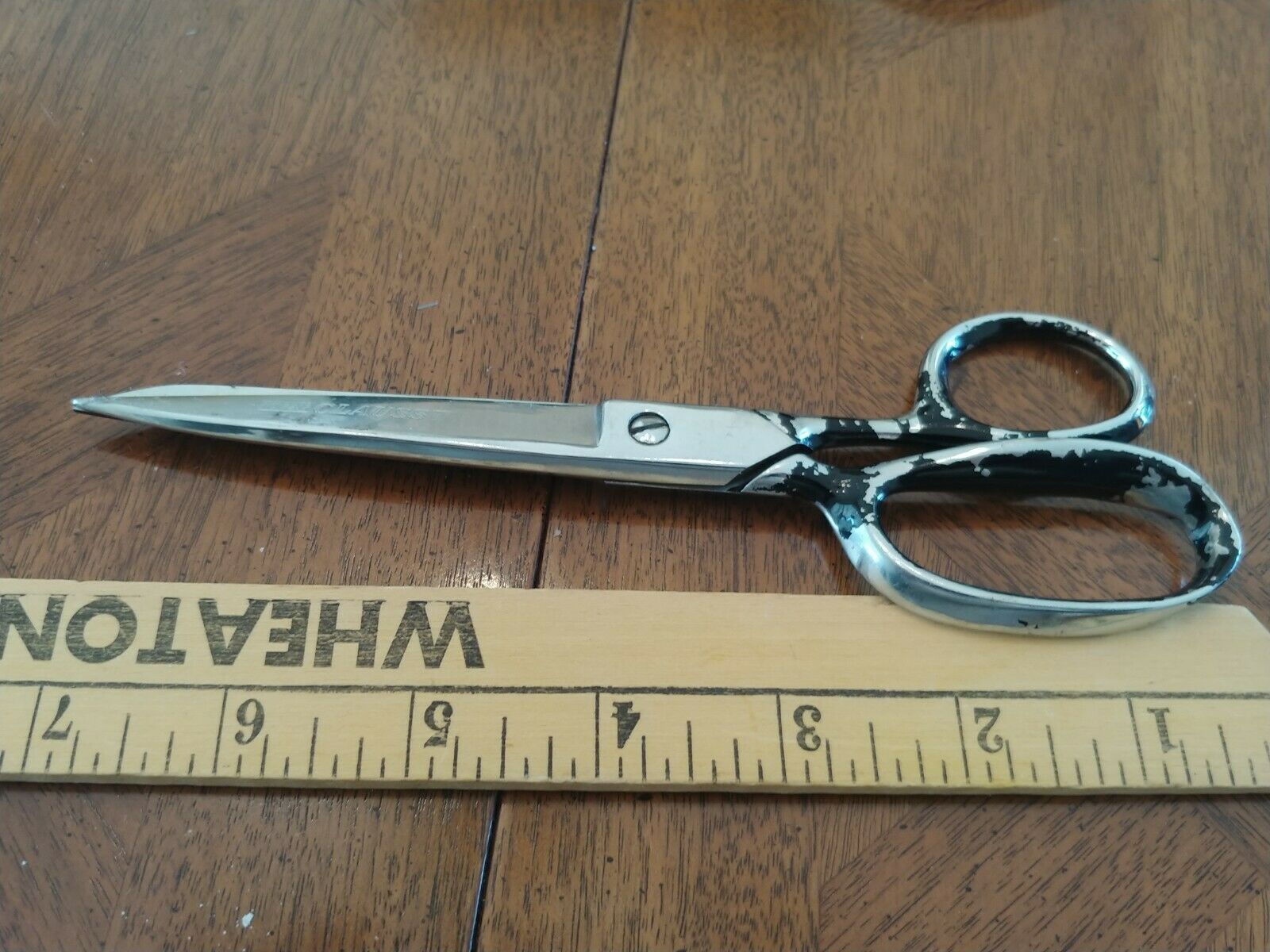 Vintage Metal Scissors Teacher Scissors Clauss Fremont 4268 3