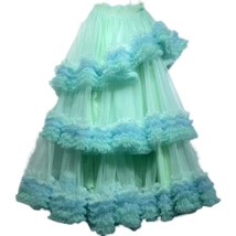 Adult MINT GREEN Layered Tulle Skirt Party Tulle Tutu Skirts Puffy Tutu Outfits