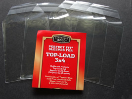 Perfect Fit Cover Sleeves for Toploaders 20pt-60pt Size - 50ct Pack