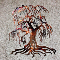 Weeping Willow Metal Wall Art Tree 24" Tall - $80.73