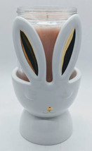 Bath Body Works Easter Bunny Rabbit Ears Ceramic Single Wick Candle Holder, 2022 - $21.43