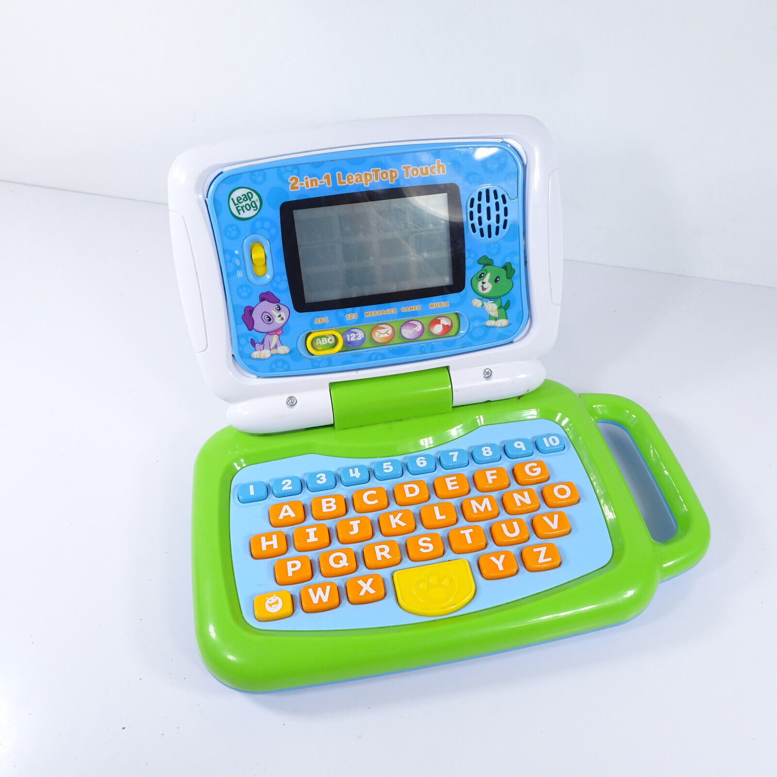 Leapfrog 2-in-1 Leaptop Touch Green Laptop Tablet Computer For Kids 