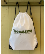Bonanza Drawstring Backpack, White - $5.00