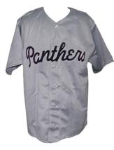Washington Panthers Retro Baseball Jersey 1950 Button Down Grey Any Size image 1