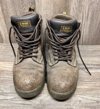 Dr. Martens Men's Size 12 EU 46 DM394 Brown Leather Steel Toe EH Doc Boots F/S - $39.58