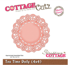 Tea Time Doily Cottage Cutz Die. Card Making. Scrapbooking