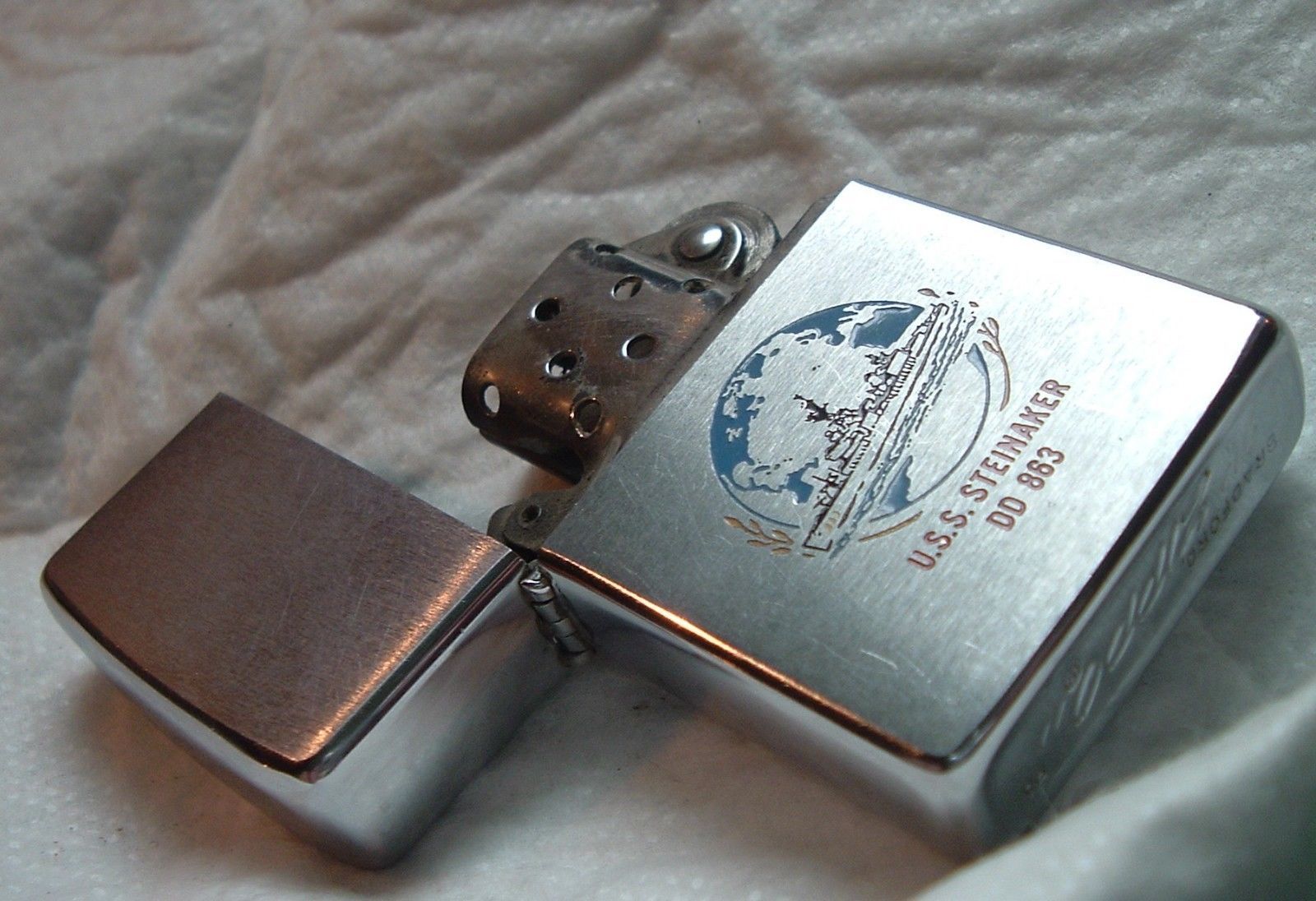 Rare 1977 Pristine Zippo Lighter U.S.S. and 50 similar items