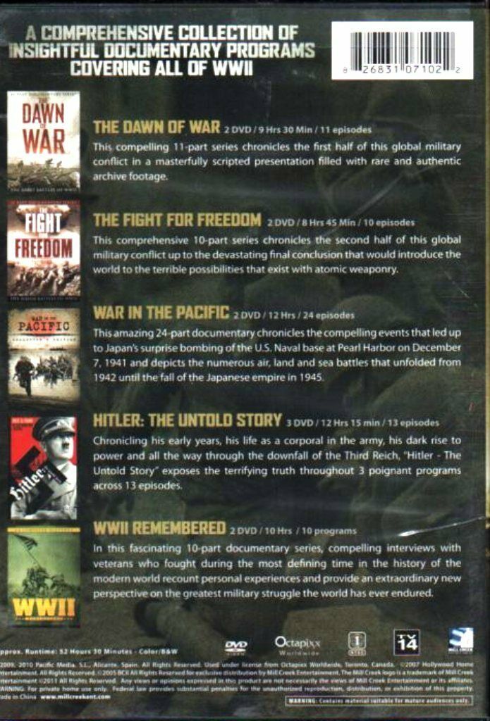 WWII : The War That Changed the World, 68 Documentary Set, 11 DVD ...