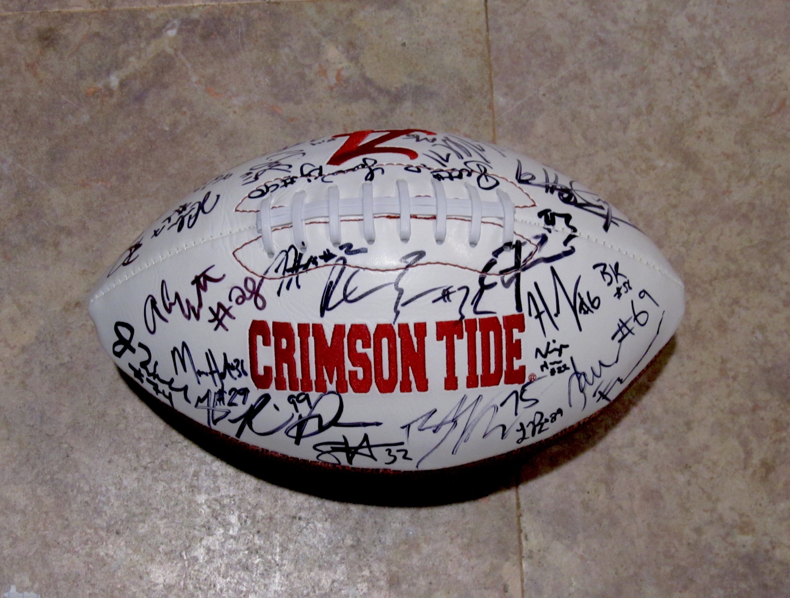 Najee Harris Signed Alabama Crimson Tide White Panel Football - Fanatics