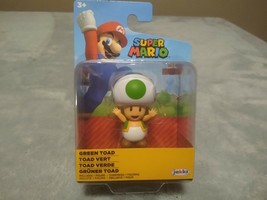 Super Mario World ⭐ Green Toad ⭐ 2.5" Inch Figure Jakks Pacific Nintendo ~NEW - $14.50
