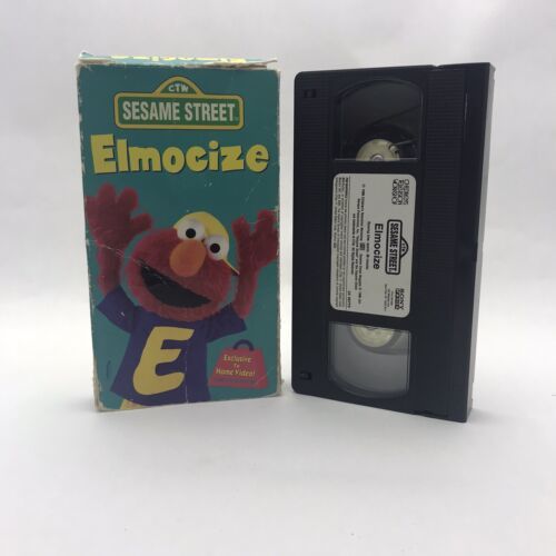 Sesame Street - Elmocize - Vhs 1996 - Elmo Kids Video - Rare - Vhs Tapes