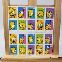 The Simpsons 5 Designs USPS Sheet of 20 Stamps 2009 44 Cent Great Condition - $22.65