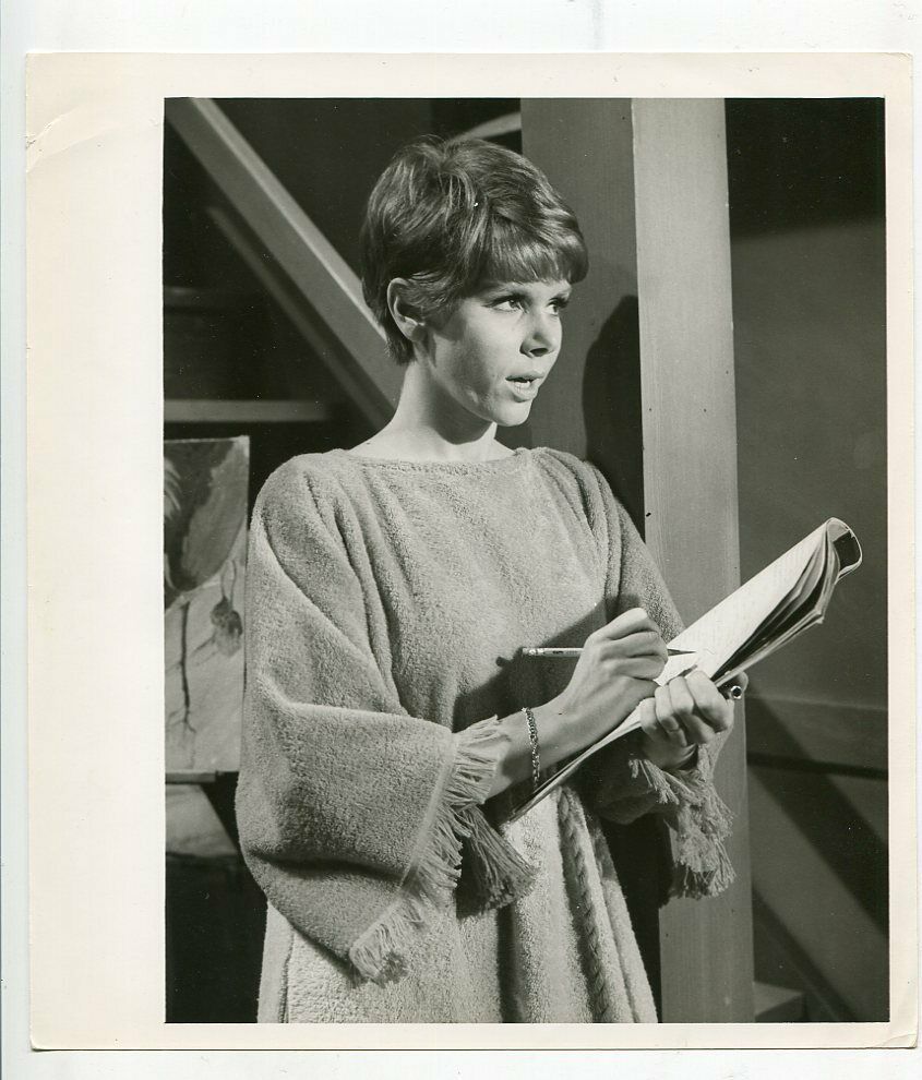 Judy Carne 9x8 Black and White Promotional Photo Still- - Black & White