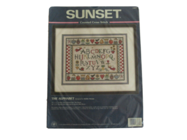 Vintage Sunset Counted Cross Stitch Kit The Alphabet 13647 Debbie Mumm 1997 - $18.00