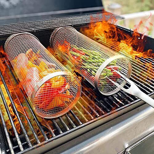 27Pcs Heavy Duty BBQ Tools Gift Set for Men Dad Grilling Accessories Kit  Camping