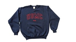 MJ Soffe United States Marine Corps USMC Dad Navy Blue Embroidered Sweat... - $21.85