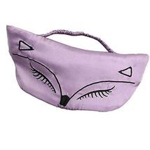 Beautiful Fox Design Soft Silk Sleep Eye Mask Cover Purple - $16.90