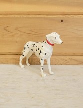Vintage Dalmatian Figurine Toy Heavy Plastic Dog - $16.24