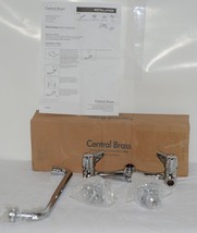 Central Brass 0047 TA3 Two Handle Wallmount Kitchen Faucet Polished Chrome - $99.99