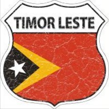 Timor Leste Highway Shield Novelty Metal Magnet - $14.95