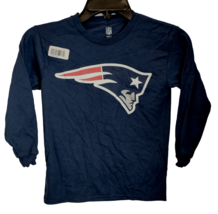 NFL Team Apparel YOUTH New England Patriots Long Sleeve T-Shirt, NAVY SM... - $24.89