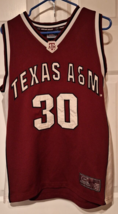 Vtg Texas A&amp;M Aggies Colosseum #30 NCAA Basketball Jersey Sz Large - $23.28