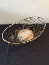 Vintage 80s Silver Plate Oval Wire Basket by International Silver Co.  image 7