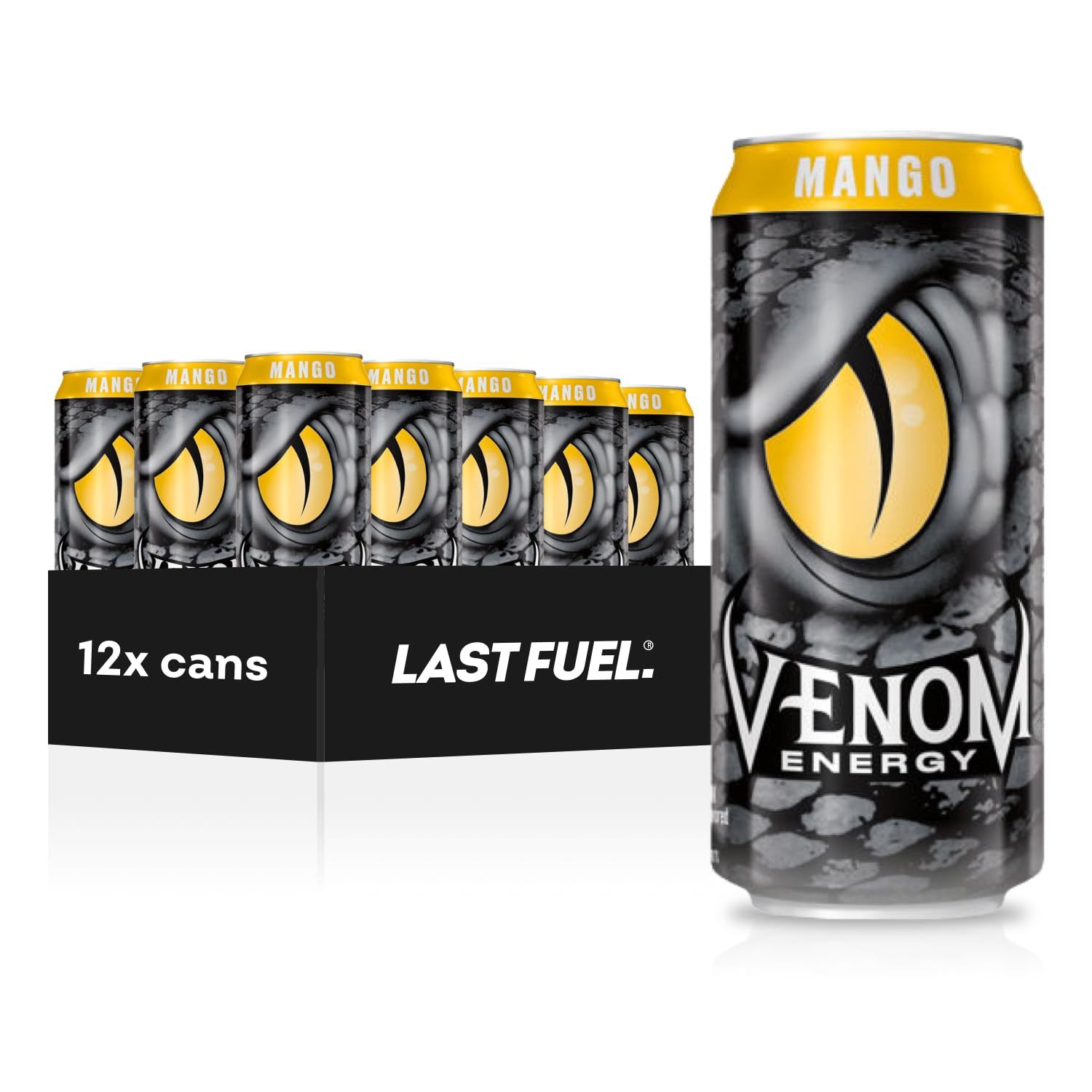 Venom Energy Drink Mango 12 Pack, 16 Fl Oz Cans Energy & Fitness Drinks