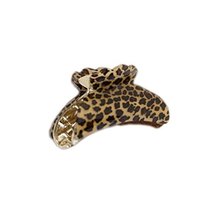 [Set Of 3] Fashion Leopard Large Jaw Clip Hair Styling Claws, 3.7 inches, BROWN image 2