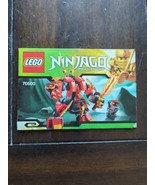 LEGO Ninjago 70500 Kai&#39;s Fire Mech Instruction Booklet Manual Only - $4.95