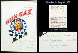 Vintage, PLEIN GAZ #1, Aug 1961, Autographed, Ecurie La Meute, Geneva Ra... - $91.92