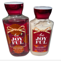 Bath &amp; Body Works Be Joyful Shower Gel Wash 10 fl.oz  &amp; Body lotion 8 fl... - $21.99