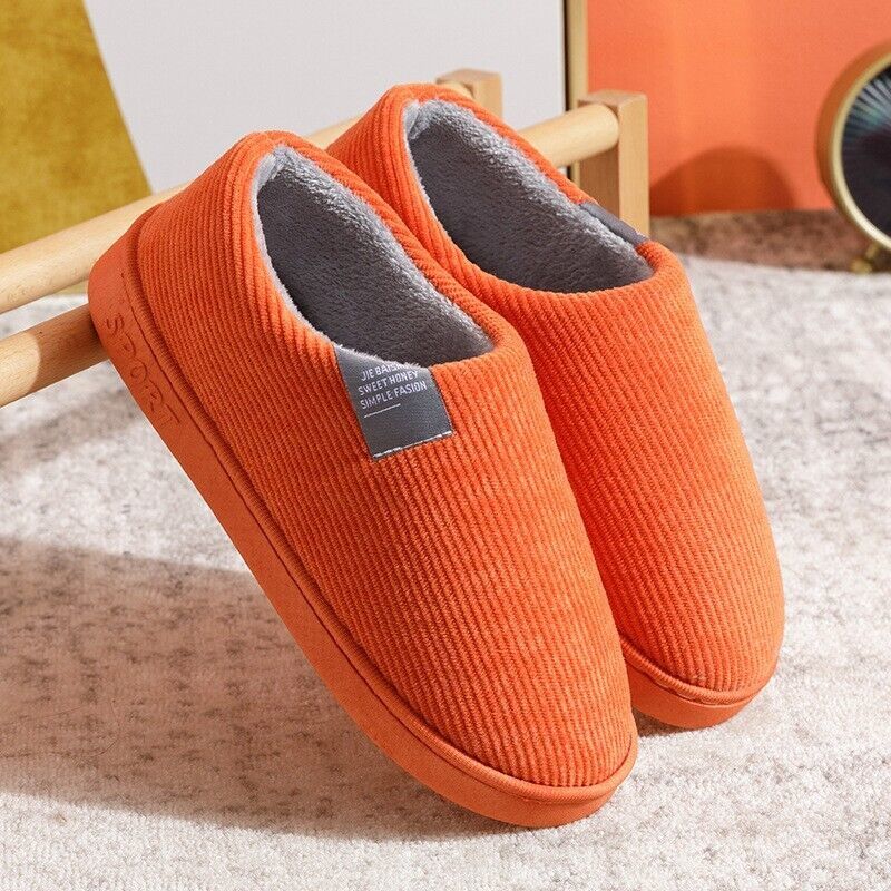 The Perfect House Slippers Memory Foam Soft Orange 2 Year Warranty