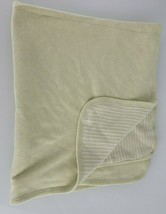 Baby Gap Green White Cotton Stripe Blanket 28" x 31" - $79.19