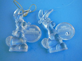 Energizer  Bunny Christmas Ornaments 1992 Lot of 2 acrylic small - $5.53