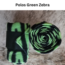 Green Zebra Horse Polos Set of 4 USED image 2