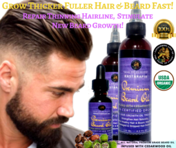 Rastarafi® Gold Premium Beard Oil 8 Oz | Texas Cedarwood -Beard Growth - $8.75+